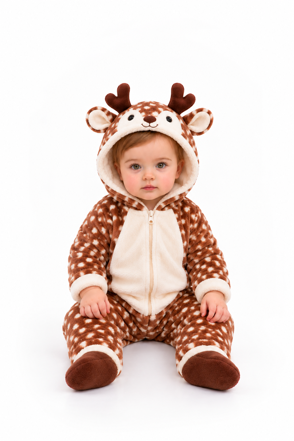 Cozy Reindeer Onesie That Keeps Baby Warm